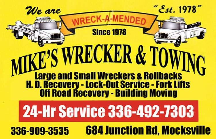 Davie County Wrecker And Towing Mikes Wrecker And Towing